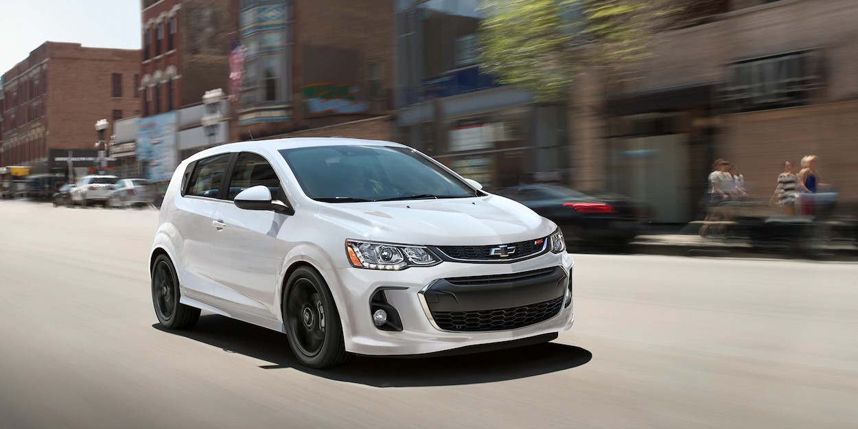 2019 Chevrolet Sonic White Exterior Front View